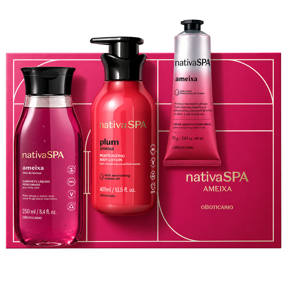 Nativa SPA Ameixa (sabonete + loção + creme de mãos)
