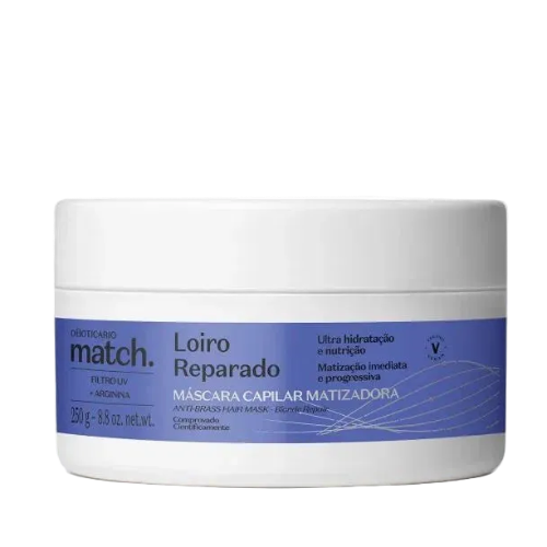 Match Máscara Capilar Matizador Loiro Reparado 250g