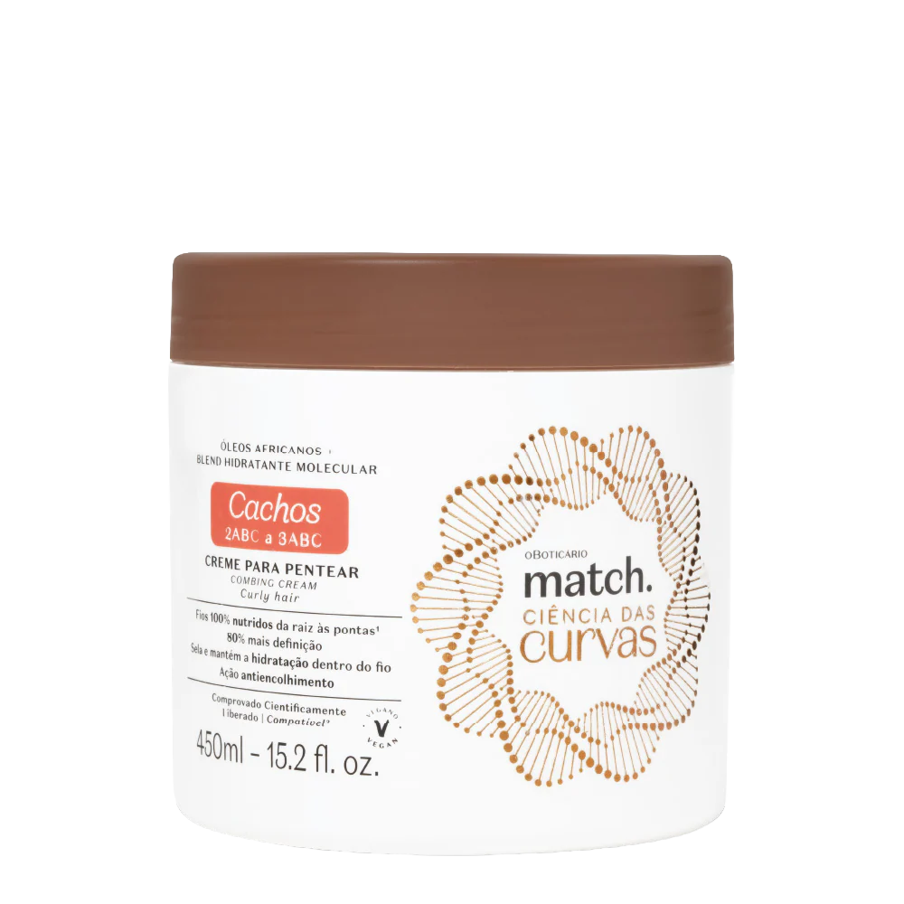 Match Creme para Pentear Cachos Ciência das Curvas 450ml