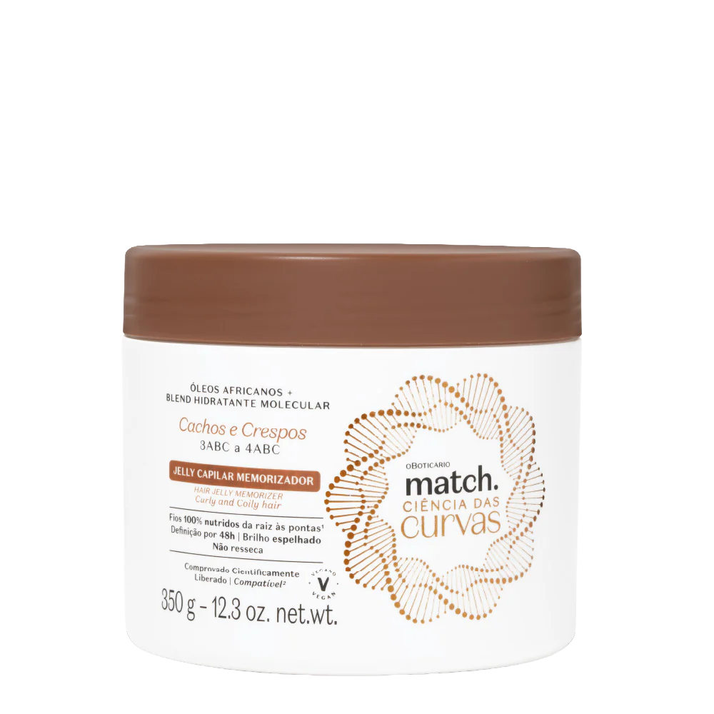 Match Finalizador Capilar Gelatina Ciência das Curvas 350g