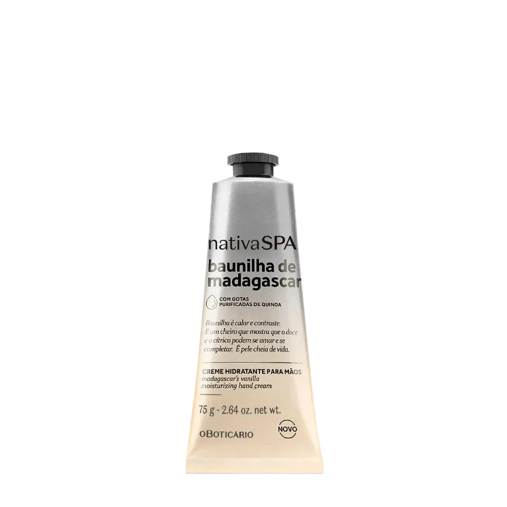 Nativa SPA Creme Mãos Baunilha de Madagascar 75g