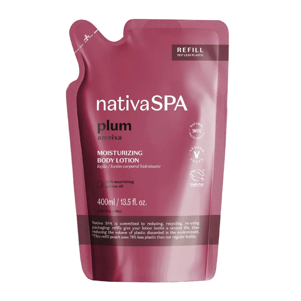 Refil Nativa SPA Loção Hidratante Corporal Ameixa 400ml