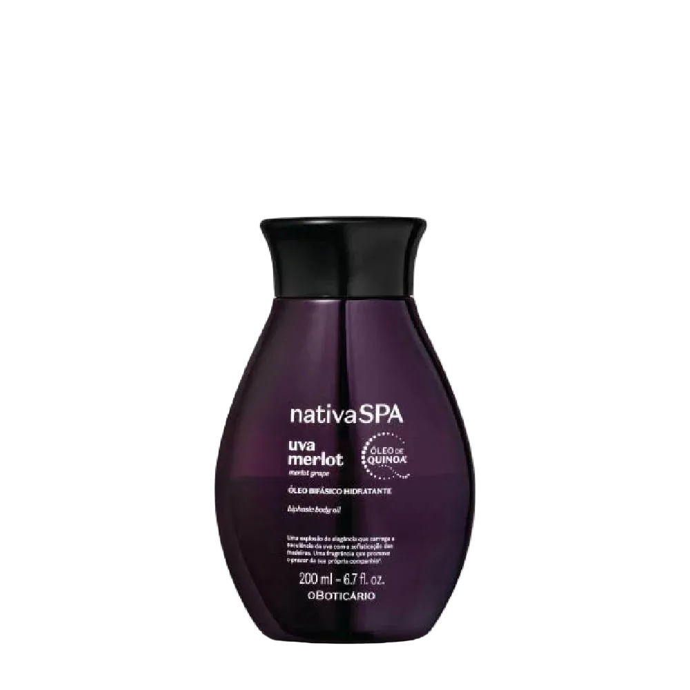Nativa SPA Óleo Bifásico Hidratante Uva Merlot 200ml