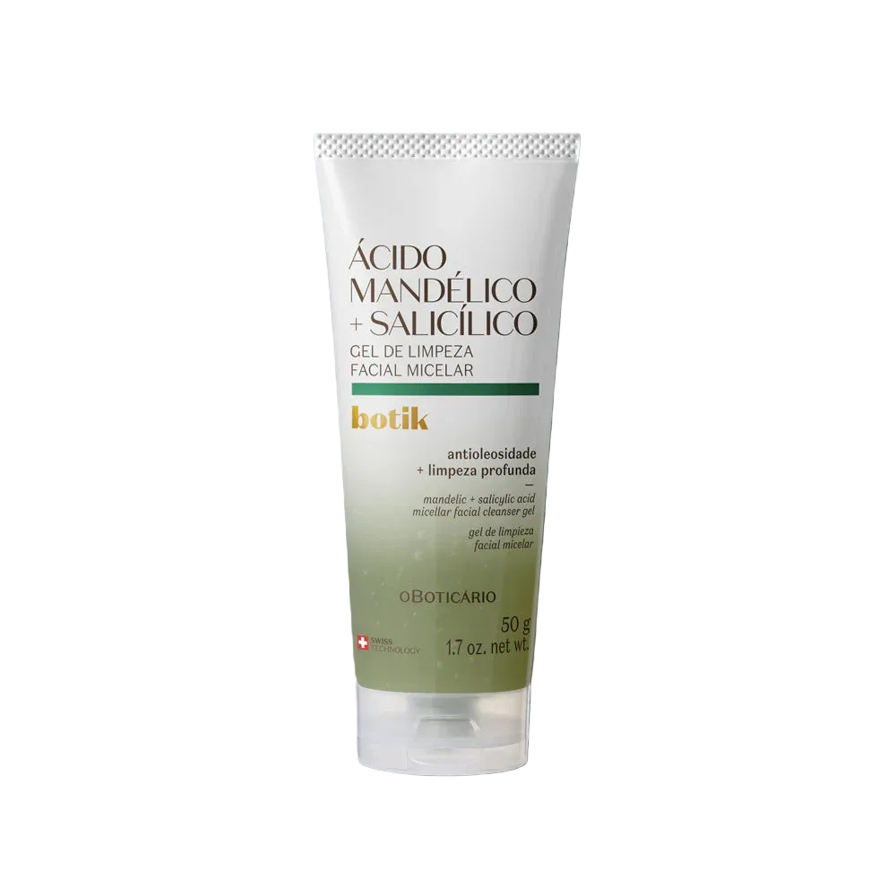 Botik Gel Limpeza Facial Micelar Ácido Mandélico + Salicílico 50g
