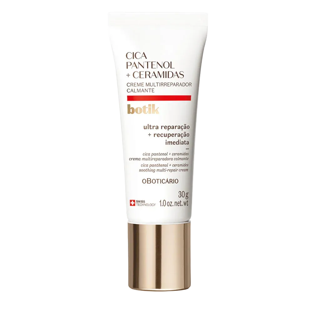 Botik Creme Multirreparador Calmante Cica Pantenol + Ceramidas 30g