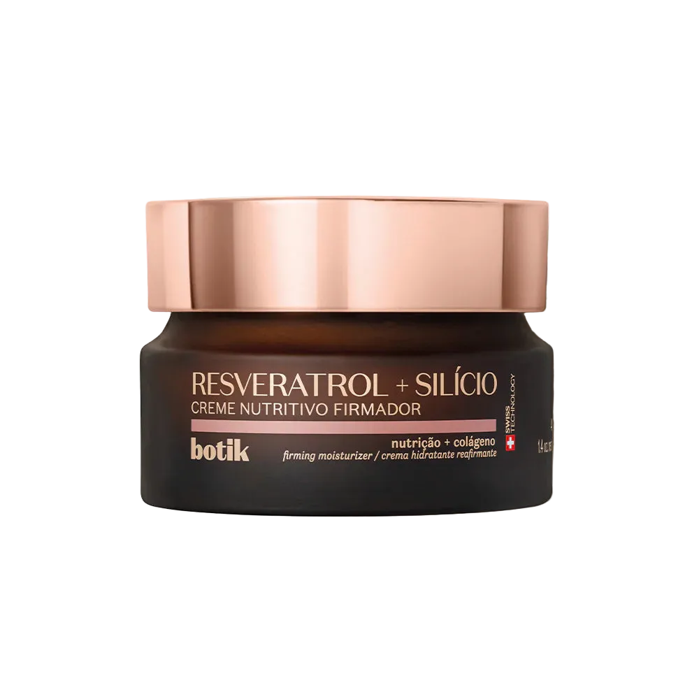 Botik Creme Nutritivo Firmador Rosto e Pescoço Resveratrol + Silício 40g