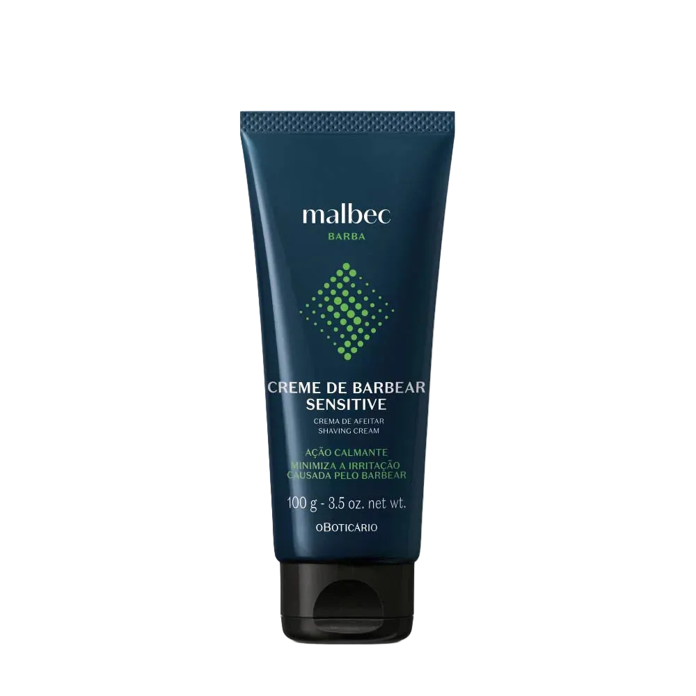 Malbec Creme de Barbear Sensitive 100g