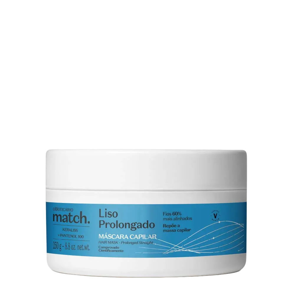 Match Máscara Capilar Liso Prolongado 250g