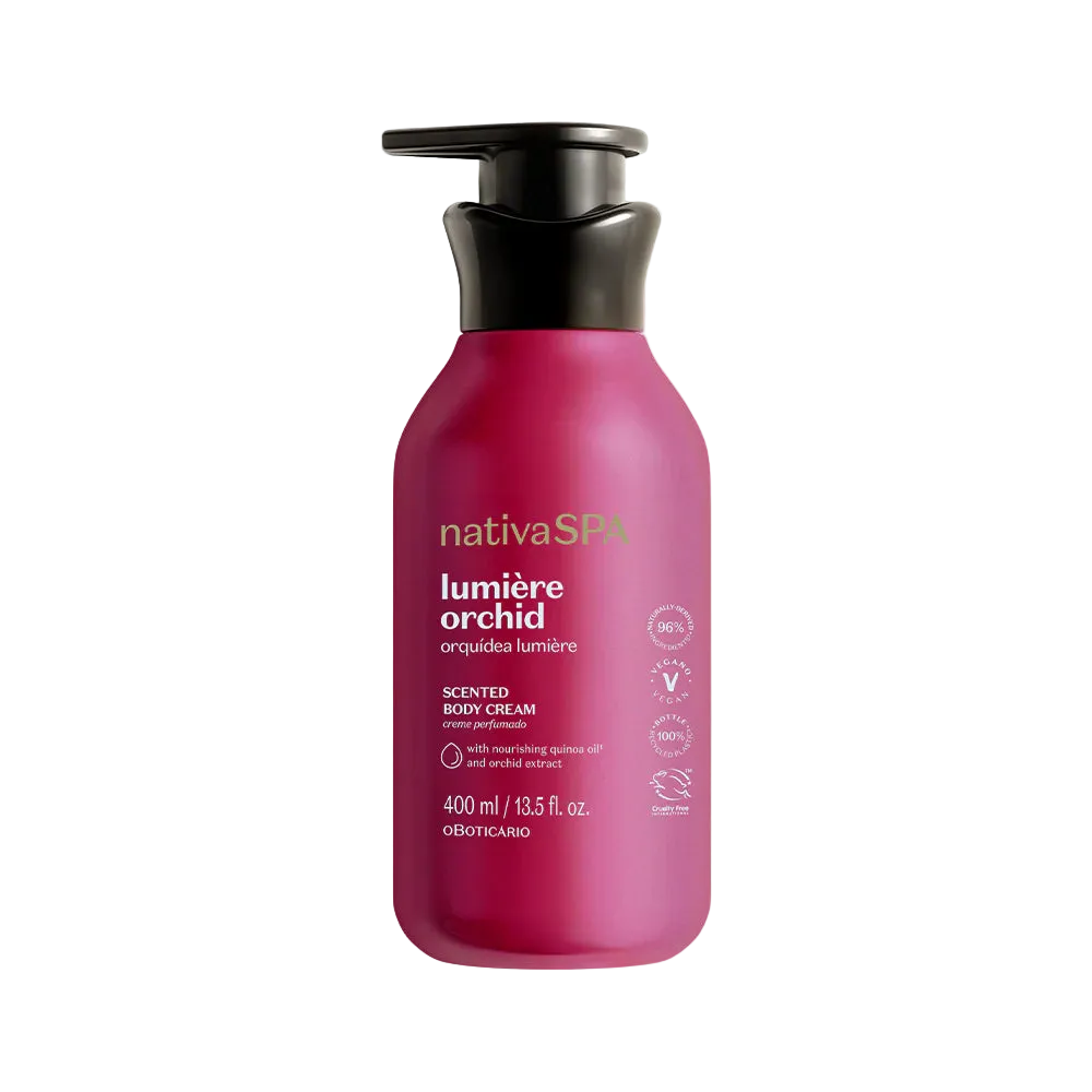 Creme Hidratante Perfumado Nativa SPA Orquídea Lumière, 400ml