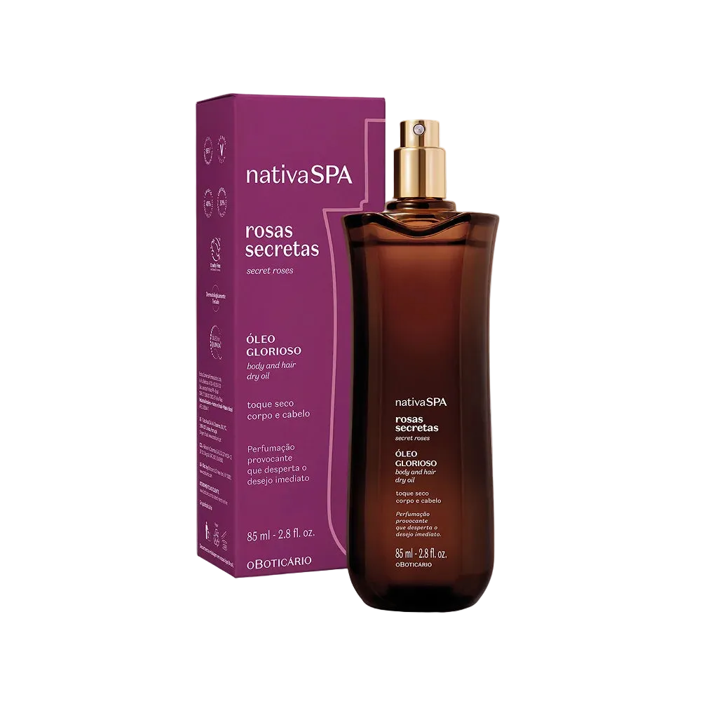 Nativa SPA Óleo Multifuncional Glorioso Rosas Secretas 85ml